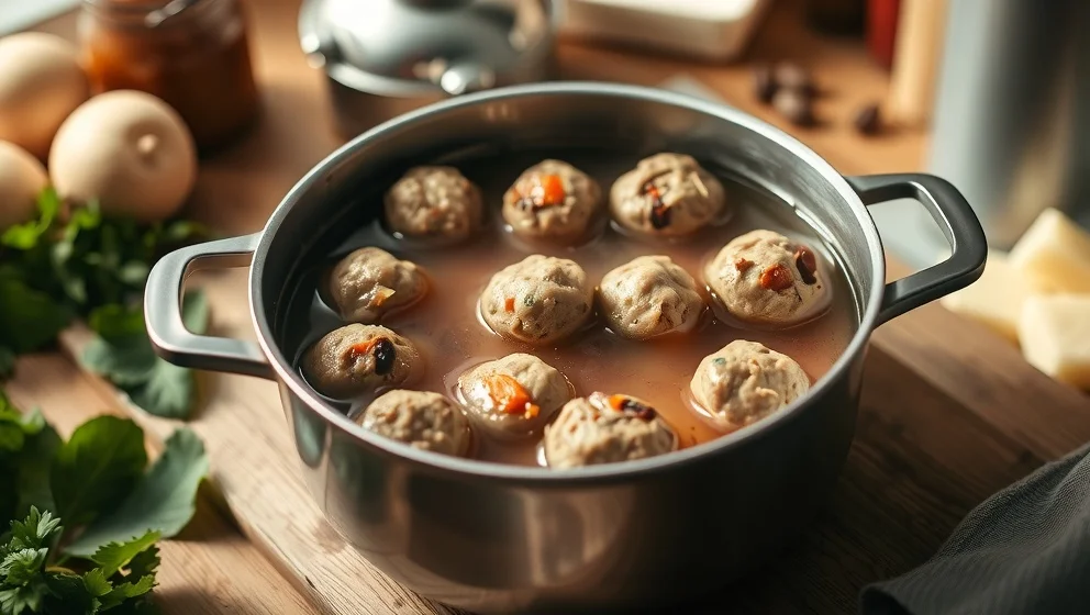 Koka köttbullar i buljong hemma | Svinn Gott